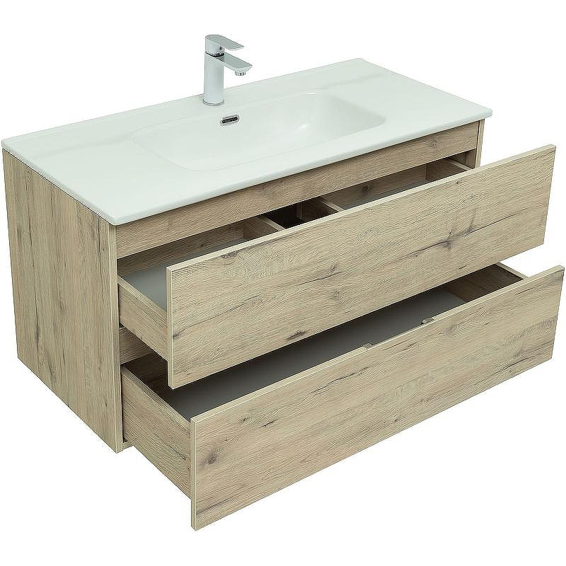 Тумба под раковину Aquanet Алвита New 100 277521 подвесная Дуб Веллингтон, купить, цена, заказать, магазин, доставка, скидка, промокод, купить, цена, заказать, магазин, доставка, скидка, промокод