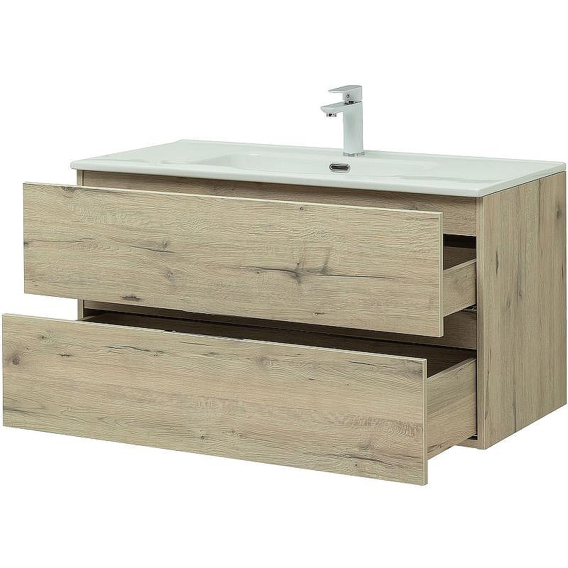 Тумба под раковину Aquanet Алвита New 100 277521 подвесная Дуб Веллингтон, купить, цена, заказать, магазин, доставка, скидка, промокод, купить, цена, заказать, магазин, доставка, скидка, промокод