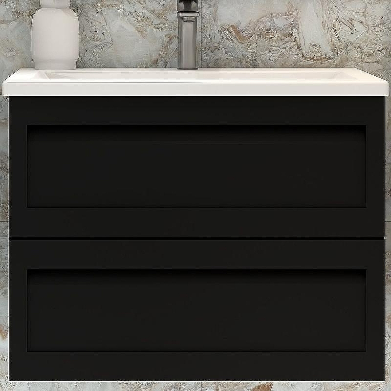 Тумба под раковину Art&Max AM-Platino-750-2C-SO-NM подвесная Черная матовая, купить, цена, заказать, магазин, доставка, скидка, промокод, купить, цена, заказать, магазин, доставка, скидка, промокод