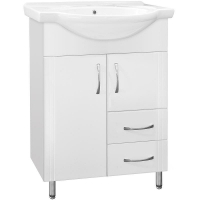 Тумба под раковину Style Line Эко Стандарт 10 2 Байкал 60 Белый глянец, купить, цена, заказать, магазин, доставка, скидка, промокод, купить, цена, заказать, магазин, доставка, скидка, промокод