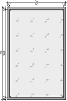 Зеркало Boheme Armadi Art Monaco 70 566-WG с подсветкой Белый глянец Золото