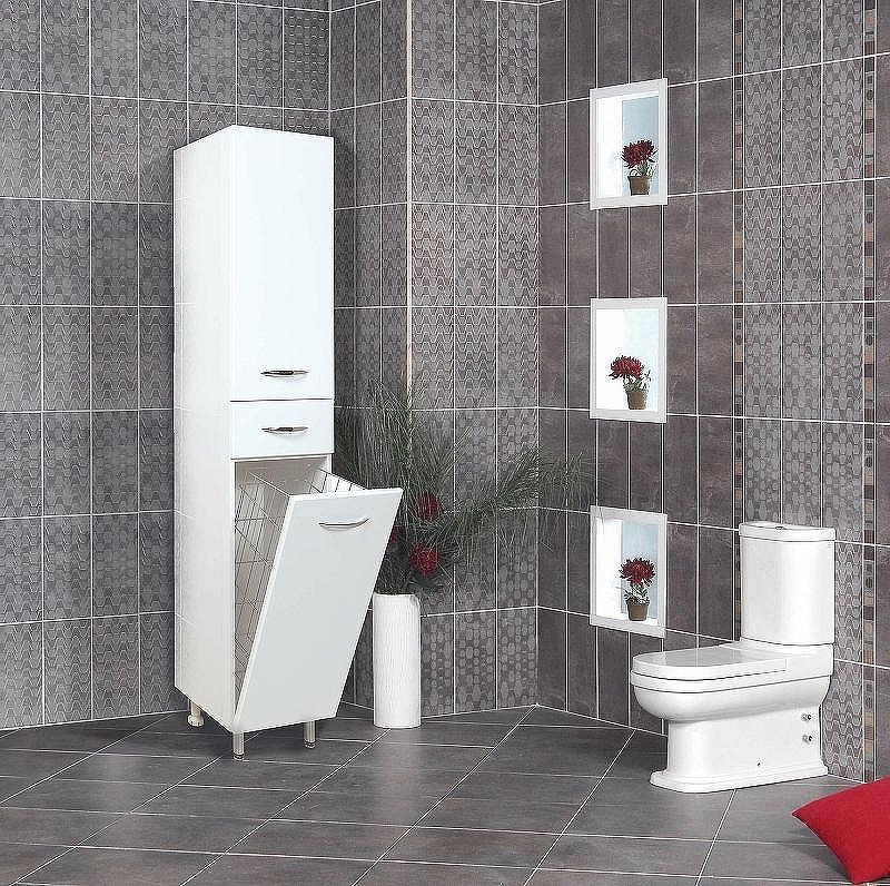 Шкаф пенал Onika Модерн 40.17 R 404010 с бельевой корзиной Белый, купить, цена, заказать, магазин, доставка, скидка, промокод, купить, цена, заказать, магазин, доставка, скидка, промокод