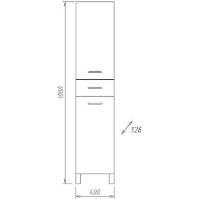 Шкаф пенал Onika Модерн 40.17 R 404010 с бельевой корзиной Белый