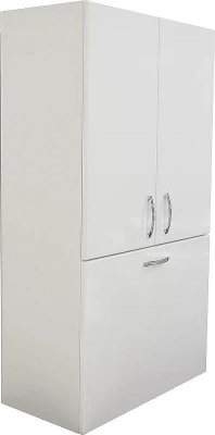 Подвесной шкаф DIWO Суздаль 60 СО-Су08060-01П1Я c бельевой корзиной Белый