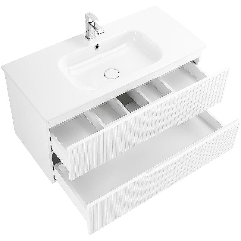 Тумба под раковину Cezares Duet 100 DUET-1000-2C-SO-BL подвесная Bianco Lucido, купить, цена, заказать, магазин, доставка, скидка, промокод, купить, цена, заказать, магазин, доставка, скидка, промокод