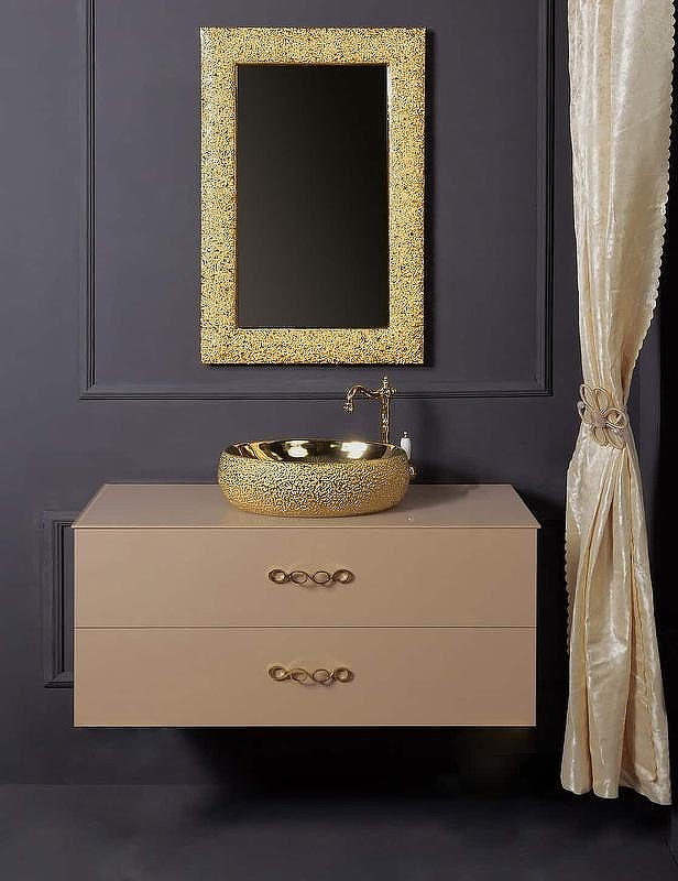 Тумба под раковину Boheme Armadi Art NeoArt 110 831-110-CP подвесная Cappucino, купить, цена, заказать, магазин, доставка, скидка, промокод, купить, цена, заказать, магазин, доставка, скидка, промокод