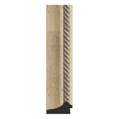 Зеркало Evoform Exclusive 53х43 BY 1354 с фацетом в багетной раме - Состаренное серебро с плетением 70