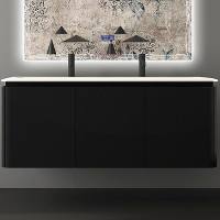 Тумба под раковину Cezares Stylus 140 55231 подвесная Nero grafite, купить, цена, заказать, магазин, доставка, скидка, промокод, купить, цена, заказать, магазин, доставка, скидка, промокод