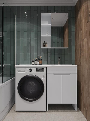 Тумба с раковиной Orange Kandy 120 R OPKD-120TUW+RAR Белый глянец