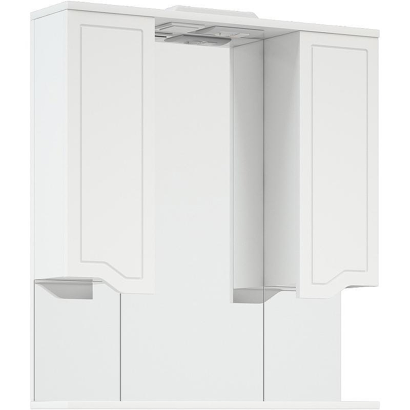 Зеркало со шкафом Corozo Мирра 75/С SD-00001516 с подсветкой Белое с механическим выключателем, купить, цена, заказать, магазин, доставка, скидка, промокод, купить, цена, заказать, магазин, доставка, скидка, промокод