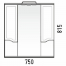 Зеркало со шкафом Corozo Мирра 75/С SD-00001516 с подсветкой Белое с механическим выключателем, купить, цена, заказать, магазин, доставка, скидка, промокод, купить, цена, заказать, магазин, доставка, скидка, промокод