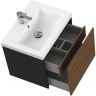 Тумба под раковину Cersanit Grande 60 64759 подвесная Черная Орех, купить, цена, заказать, магазин, доставка, скидка, промокод, купить, цена, заказать, магазин, доставка, скидка, промокод