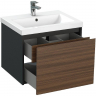 Тумба под раковину Cersanit Grande 60 64759 подвесная Черная Орех, купить, цена, заказать, магазин, доставка, скидка, промокод, купить, цена, заказать, магазин, доставка, скидка, промокод
