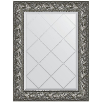 Зеркало Evoform Exclusive-G 91х69 BY 4114 с гравировкой в багетной раме - Византия серебро 99, купить, цена, заказать, магазин, доставка, скидка, промокод, купить, цена, заказать, магазин, доставка, скидка, промокод