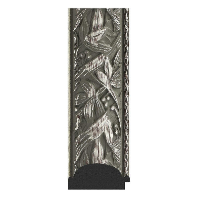 Зеркало Evoform Exclusive-G 91х69 BY 4114 с гравировкой в багетной раме - Византия серебро 99