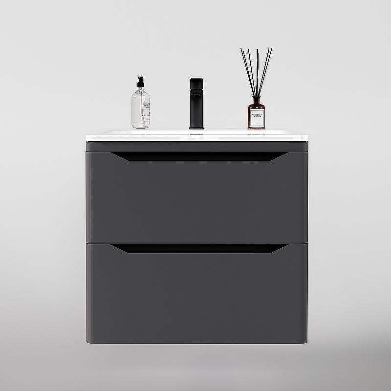 Тумба под раковину Style Line Марелла 60 Люкс Plus СС-00002406 подвесная Серый матовый антискрейтч, купить, цена, заказать, магазин, доставка, скидка, промокод, купить, цена, заказать, магазин, доставка, скидка, промокод
