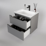 Тумба под раковину Style Line Марелла 60 Люкс Plus СС-00002406 подвесная Серый матовый антискрейтч, купить, цена, заказать, магазин, доставка, скидка, промокод, купить, цена, заказать, магазин, доставка, скидка, промокод