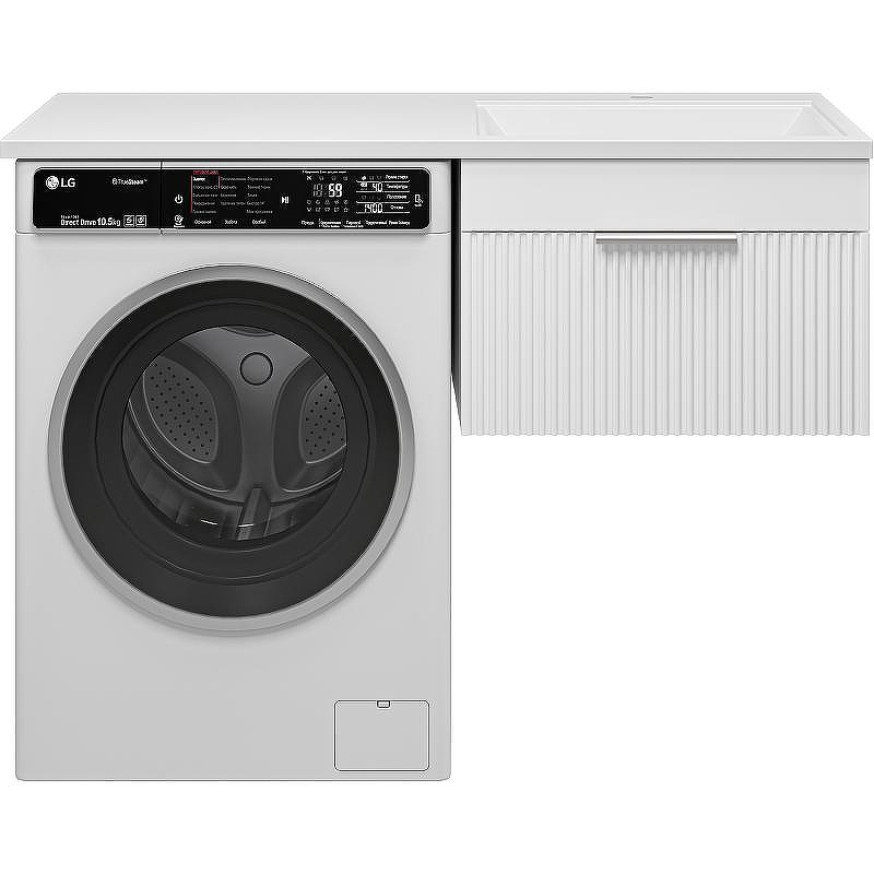 Тумба с раковиной Brevita Enfida 120 R УТ000016095 подвесная Белая матовая, купить, цена, заказать, магазин, доставка, скидка, промокод, купить, цена, заказать, магазин, доставка, скидка, промокод