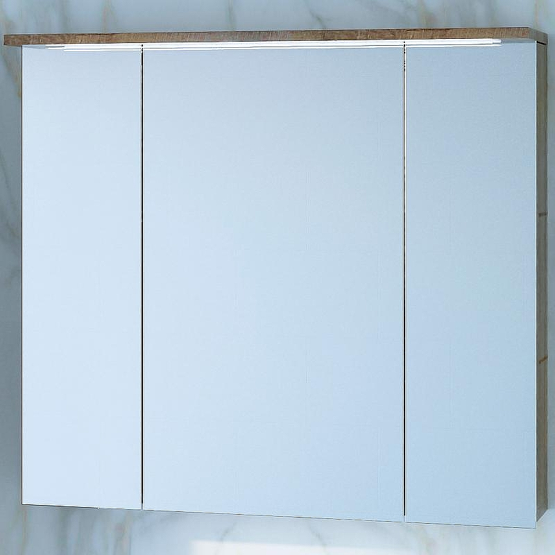 Зеркальный шкаф Бриклаер Кристалл 75 4627125417238 с подсветкой Дуб гранж песочный, купить, цена, заказать, магазин, доставка, скидка, промокод, купить, цена, заказать, магазин, доставка, скидка, промокод