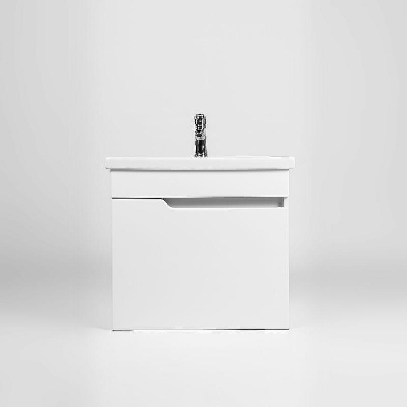 Тумба под раковину VIANT Куба 60 VKUB60CO-T1STP подвесная Белая, купить, цена, заказать, магазин, доставка, скидка, промокод, купить, цена, заказать, магазин, доставка, скидка, промокод