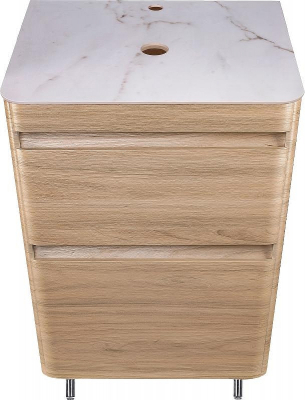 Тумба под раковину Style Line Атлантика Люкс Plus 60 СС-00002216 Ясень перламутр