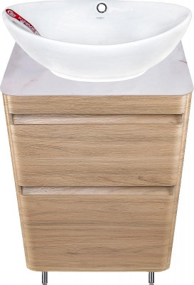 Тумба под раковину Style Line Атлантика Люкс Plus 60 СС-00002216 Ясень перламутр