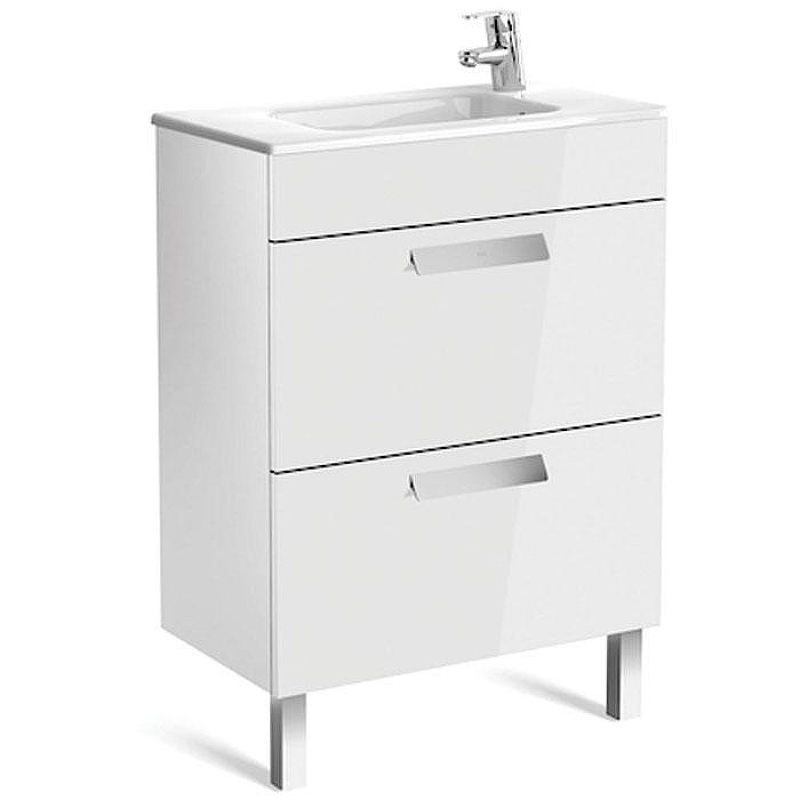 Тумба под раковину Roca Debba 60 ZRU9302708 подвесная Белая, купить, цена, заказать, магазин, доставка, скидка, промокод, купить, цена, заказать, магазин, доставка, скидка, промокод