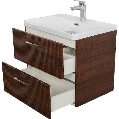 Тумба под раковину BelBagno Due 50 DUE-500-2C-SO-NOCE-P подвесная Noce