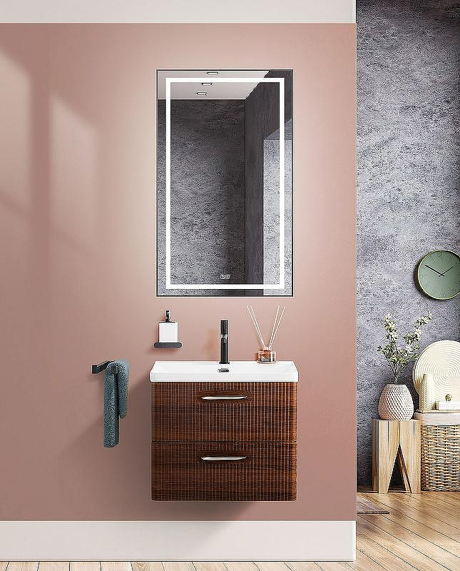 Тумба под раковину BelBagno Due 50 DUE-500-2C-SO-NOCE-P подвесная Noce, купить, цена, заказать, магазин, доставка, скидка, промокод, купить, цена, заказать, магазин, доставка, скидка, промокод