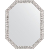 Зеркало Evoform Octagon 53x68 BY 7006 в багетной раме - Мозаика хром 46, купить, цена, заказать, магазин, доставка, скидка, промокод, купить, цена, заказать, магазин, доставка, скидка, промокод