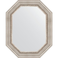 Зеркало Evoform Octagon 61x76 BY 7166 в багетной раме - Римское серебро 88, купить, цена, заказать, магазин, доставка, скидка, промокод, купить, цена, заказать, магазин, доставка, скидка, промокод