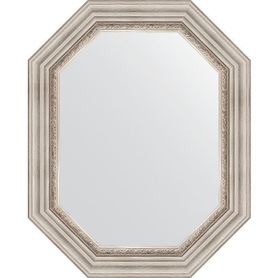 Зеркало Evoform Octagon 61x76 BY 7166 в багетной раме - Римское серебро 88