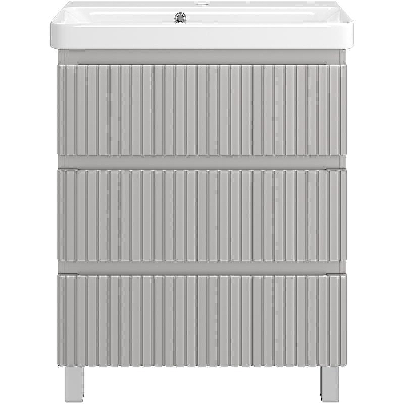 Тумба с раковиной Brevita Victory 70 УТ000023621 Серый шелк, купить, цена, заказать, магазин, доставка, скидка, промокод, купить, цена, заказать, магазин, доставка, скидка, промокод