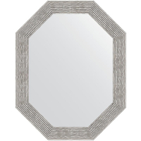 Зеркало Evoform Polygon 96х76 BY 7196 в багетной раме - Волна хром 90, купить, цена, заказать, магазин, доставка, скидка, промокод, купить, цена, заказать, магазин, доставка, скидка, промокод