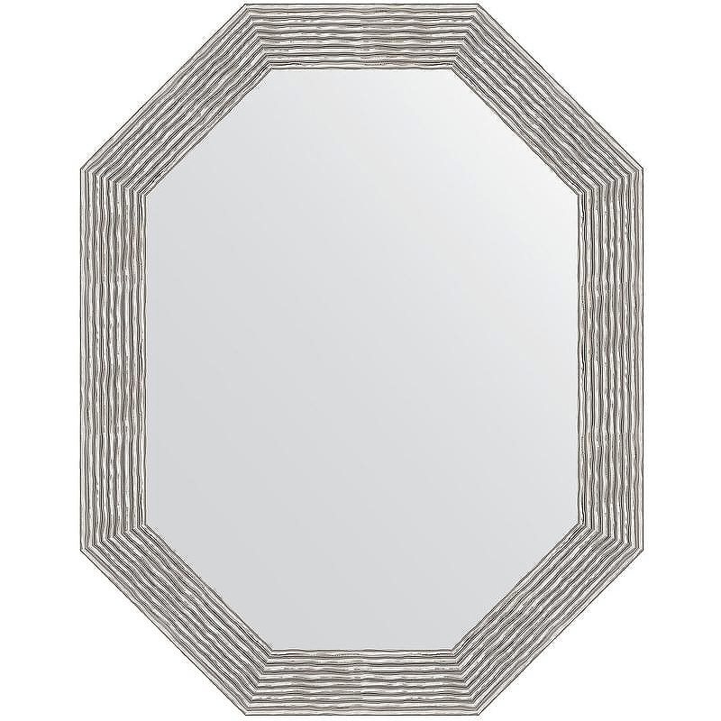 Зеркало Evoform Polygon 96х76 BY 7196 в багетной раме - Волна хром 90, купить, цена, заказать, магазин, доставка, скидка, промокод, купить, цена, заказать, магазин, доставка, скидка, промокод