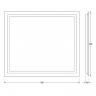 Зеркало Evoform Ledline 60x70 BY 2134 с подсветкой 22 W - без выключателя, купить, цена, заказать, магазин, доставка, скидка, промокод, купить, цена, заказать, магазин, доставка, скидка, промокод
