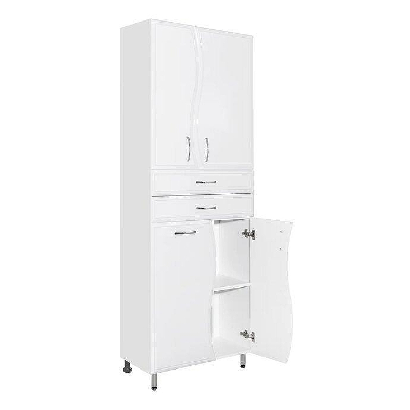 Шкаф пенал Style Line Волна 70 ЛС-000010050 Белый, купить, цена, заказать, магазин, доставка, скидка, промокод, купить, цена, заказать, магазин, доставка, скидка, промокод