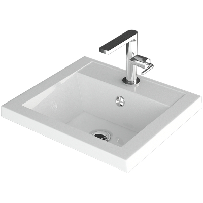 Тумба с раковиной Misty Алиса 50 УТ000011550 Белая