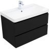 Тумба под раковину Aquanet Вега 2.0 80 337955 подвесная Черная матовая, купить, цена, заказать, магазин, доставка, скидка, промокод, купить, цена, заказать, магазин, доставка, скидка, промокод