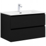 Тумба под раковину Aquanet Вега 2.0 80 337955 подвесная Черная матовая, купить, цена, заказать, магазин, доставка, скидка, промокод, купить, цена, заказать, магазин, доставка, скидка, промокод