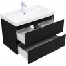 Тумба под раковину Aquanet Вега 2.0 80 337955 подвесная Черная матовая, купить, цена, заказать, магазин, доставка, скидка, промокод, купить, цена, заказать, магазин, доставка, скидка, промокод