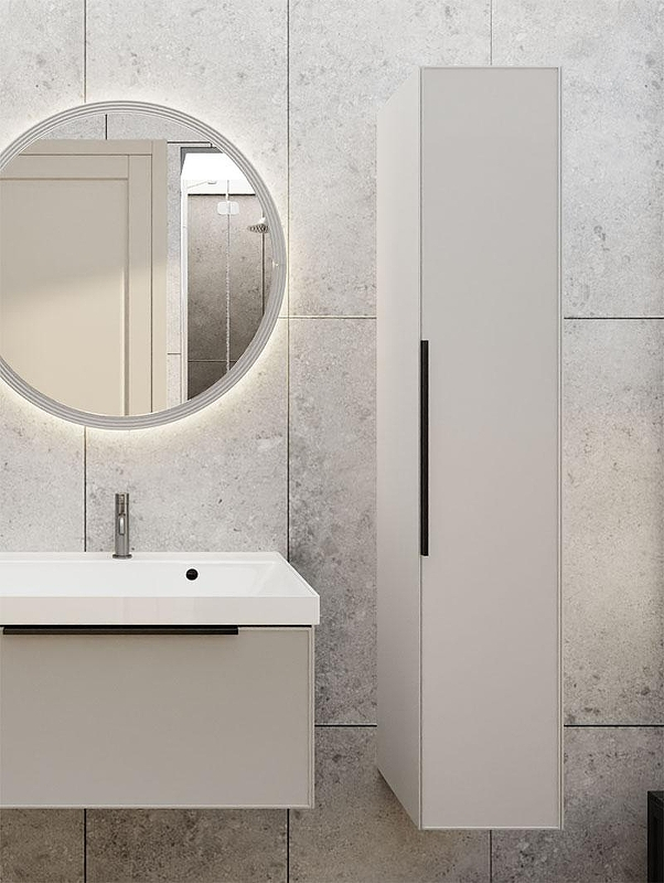 Шкаф пенал La Fenice Simpla 30 FNC-05-SIM-C-30 подвесной Бежевый матовый, купить, цена, заказать, магазин, доставка, скидка, промокод, купить, цена, заказать, магазин, доставка, скидка, промокод