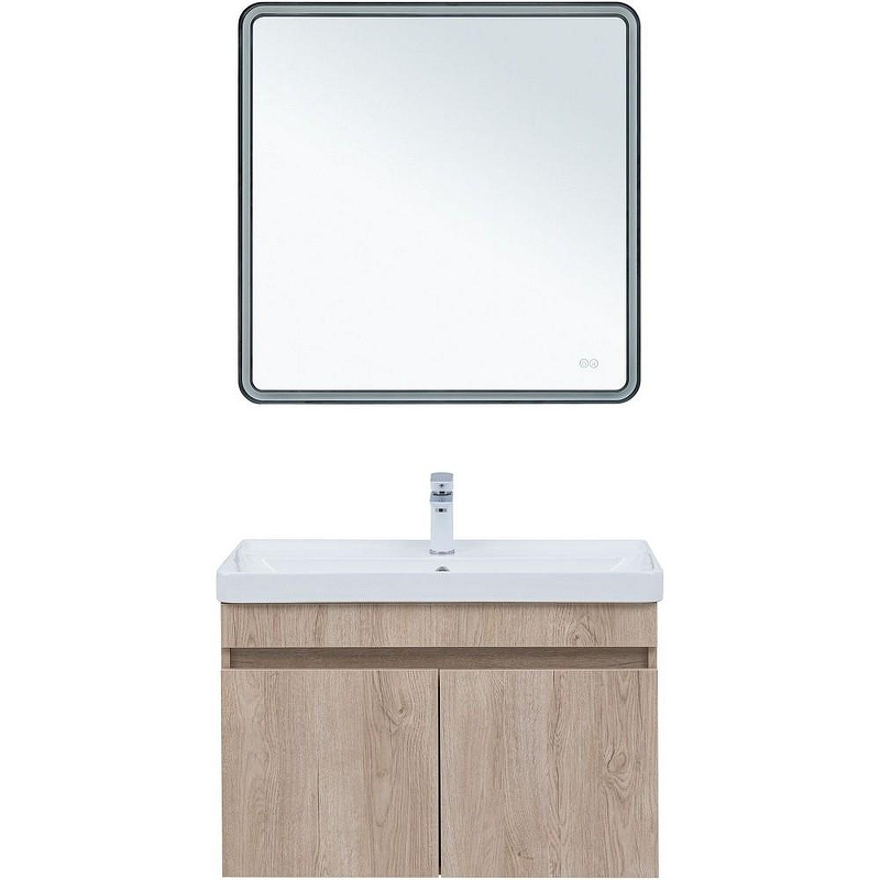 Тумба под раковину Aquanet Оптима 80 344805 подвесная Дуб светлый, купить, цена, заказать, магазин, доставка, скидка, промокод, купить, цена, заказать, магазин, доставка, скидка, промокод