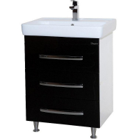 Тумба под раковину Bellezza Рокко 50 4633706660047 Черная Белая, купить, цена, заказать, магазин, доставка, скидка, промокод, купить, цена, заказать, магазин, доставка, скидка, промокод