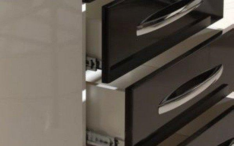 Тумба под раковину Bellezza Рокко 50 4633706660047 Черная Белая, купить, цена, заказать, магазин, доставка, скидка, промокод, купить, цена, заказать, магазин, доставка, скидка, промокод