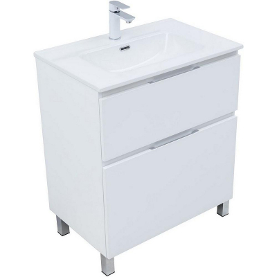 Тумба под раковину Aquanet Алвита New 70 344133 Белая матовая