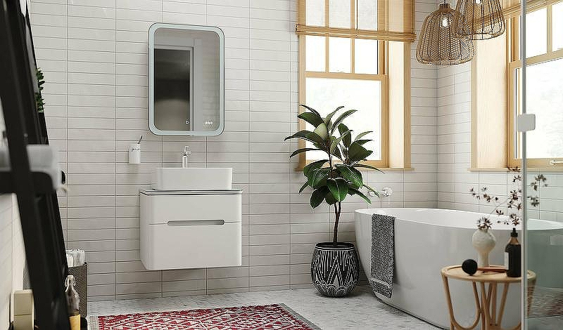 Тумба под раковину Jorno Bosko 60 Bos.01.60/P/W подвесная Белая, купить, цена, заказать, магазин, доставка, скидка, промокод, купить, цена, заказать, магазин, доставка, скидка, промокод