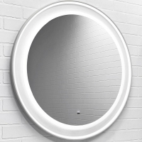 Зеркало Comforty Ереван 70 00-00014142 с подсветкой Белое матовое с бесконтактным выключателем, купить, цена, заказать, магазин, доставка, скидка, промокод, купить, цена, заказать, магазин, доставка, скидка, промокод