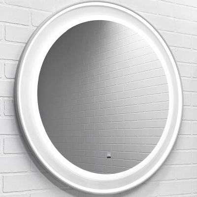 Зеркало Comforty Ереван 70 00-00014142 с подсветкой Белое матовое с бесконтактным выключателем