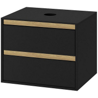 Тумба под раковину Excellent Tuto 60 MLEX.0104.600.BKBL подвесная Черный матовый Дуб, купить, цена, заказать, магазин, доставка, скидка, промокод, купить, цена, заказать, магазин, доставка, скидка, промокод